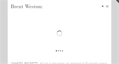 Desktop Screenshot of brentweston.com