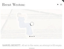 Tablet Screenshot of brentweston.com